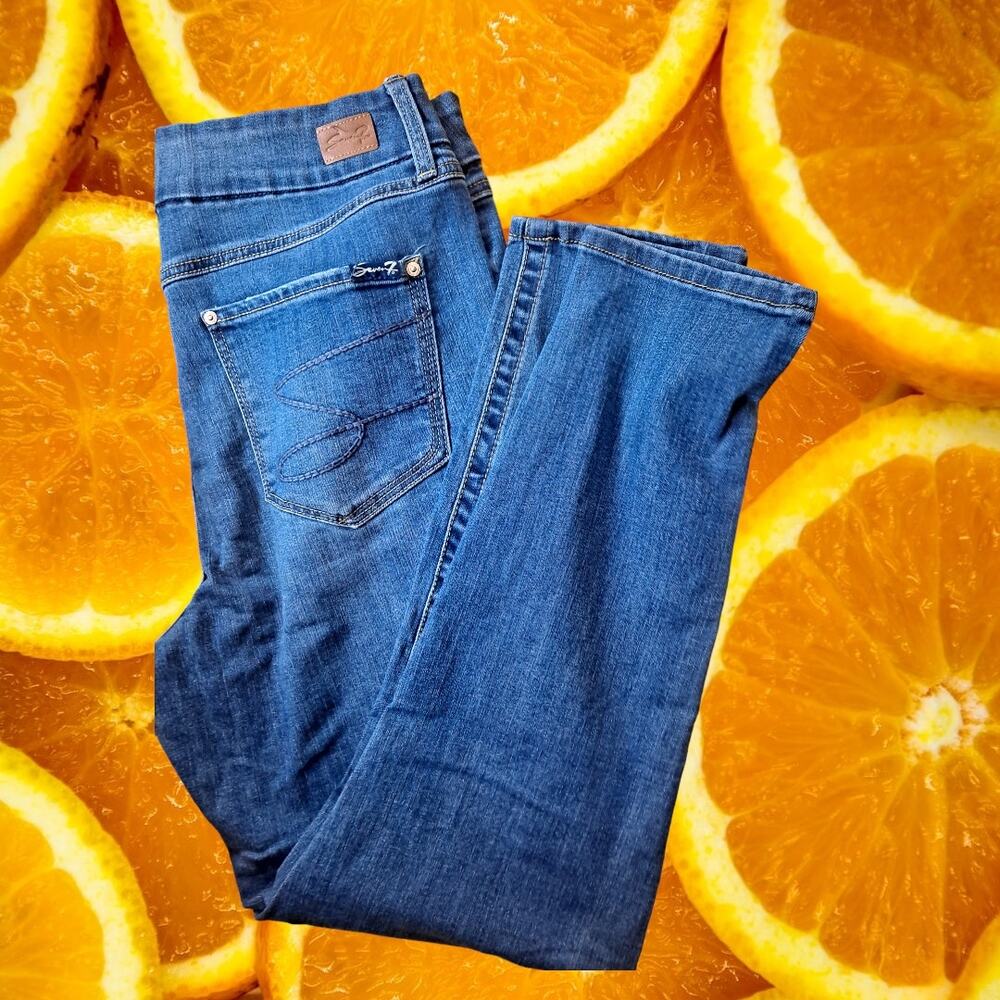 Seven 7 Tummyless High Rise Blue Jeans‎ Size 16